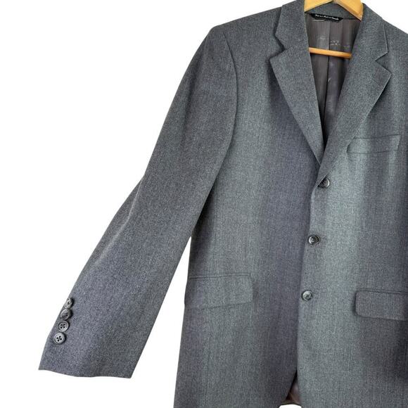 Jack Victor Italian Wool Linden Cut Blazer 3-Button Sport Coat Suit Jacket, 40R - Picture 6 of 13